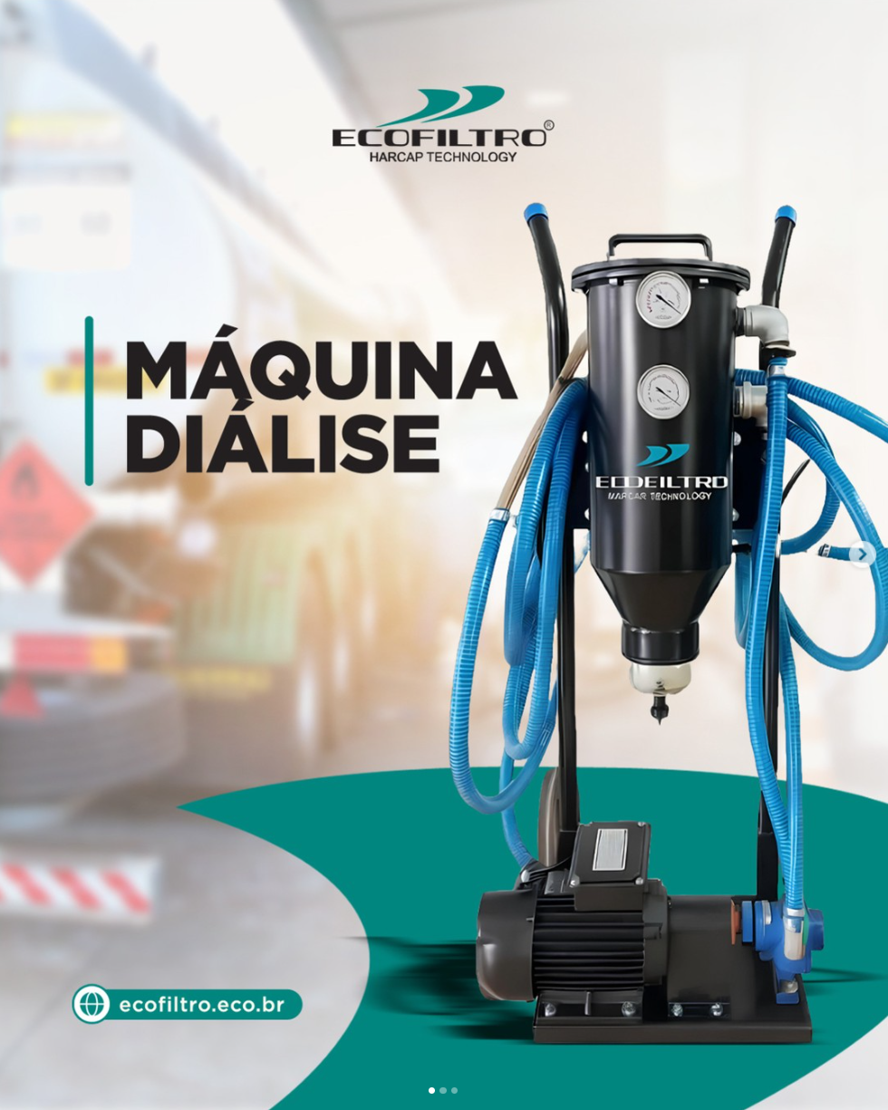 Máquina de diálise de diesel Vello Clean Dupla ECOFILTRO