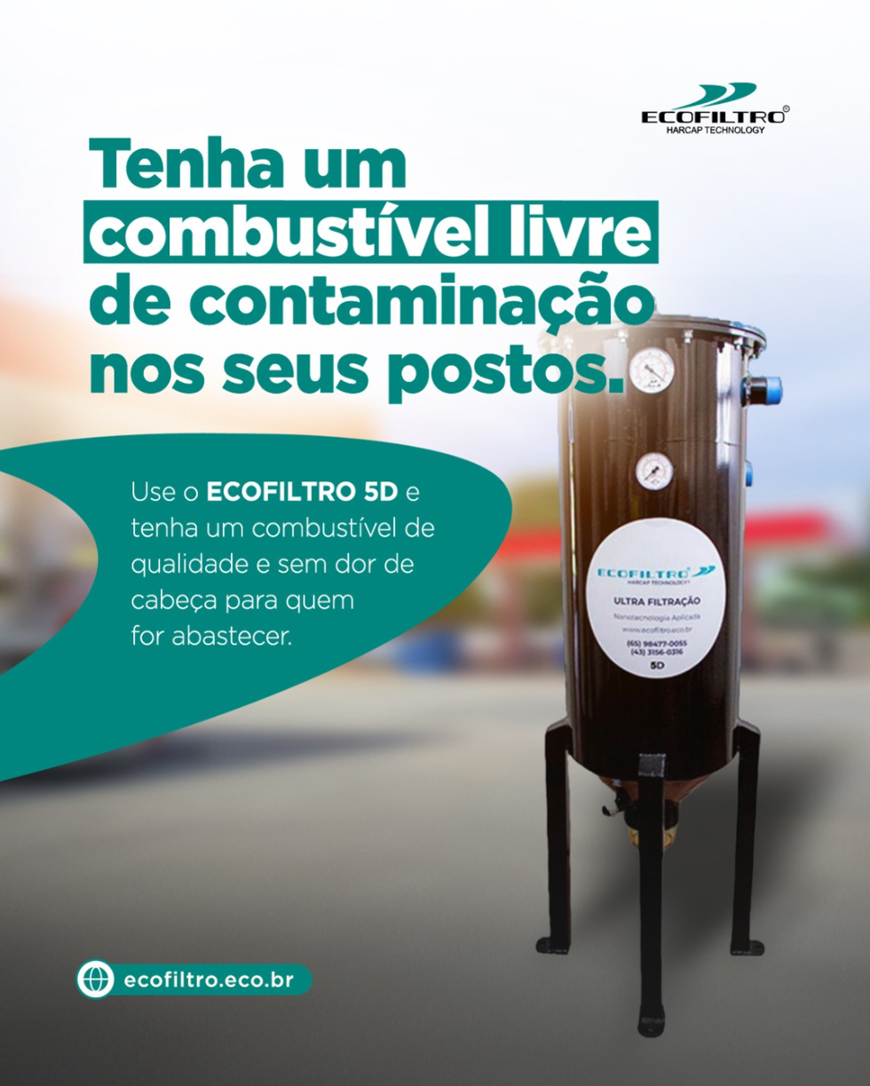 Sistema de filtragem ECOFILTRO para postos e comboios de abastecimento